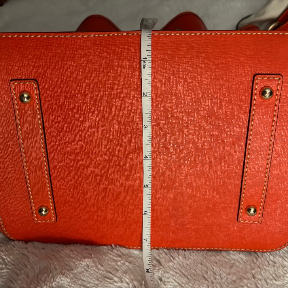 Dooney & Bourke Saffiano Kendall Crossbody Fall Tomato Bag Purse NEW - Picture 16 of 16